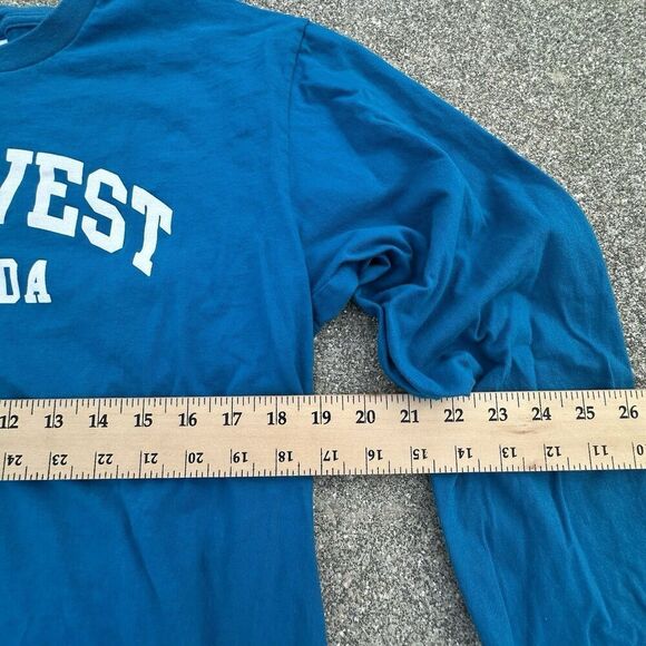 Supreme Key West Florida Long Sleeve Shirt Mens Large Blue Made in USA Regular - Picture 2 of 5